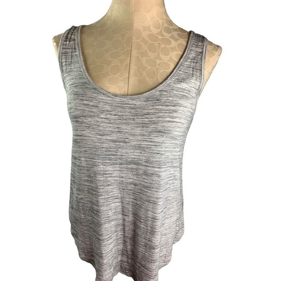 Small Old Navy Women's Heathered Gray Tank Top Loose Fit Lightweight - Picture 3 of 7